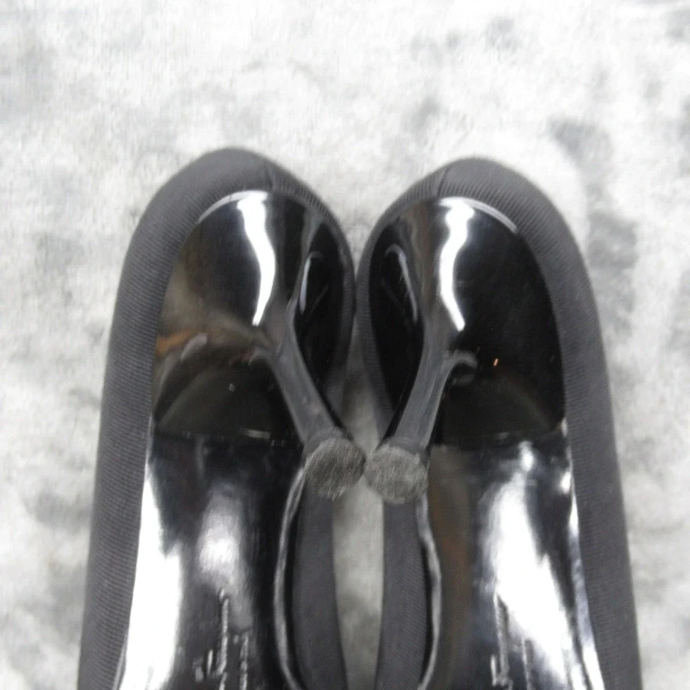 Salvatore Ferragamo Womens 4.5 B Black Pointed‎ Toe Bow Stiletto Heels Pumps
